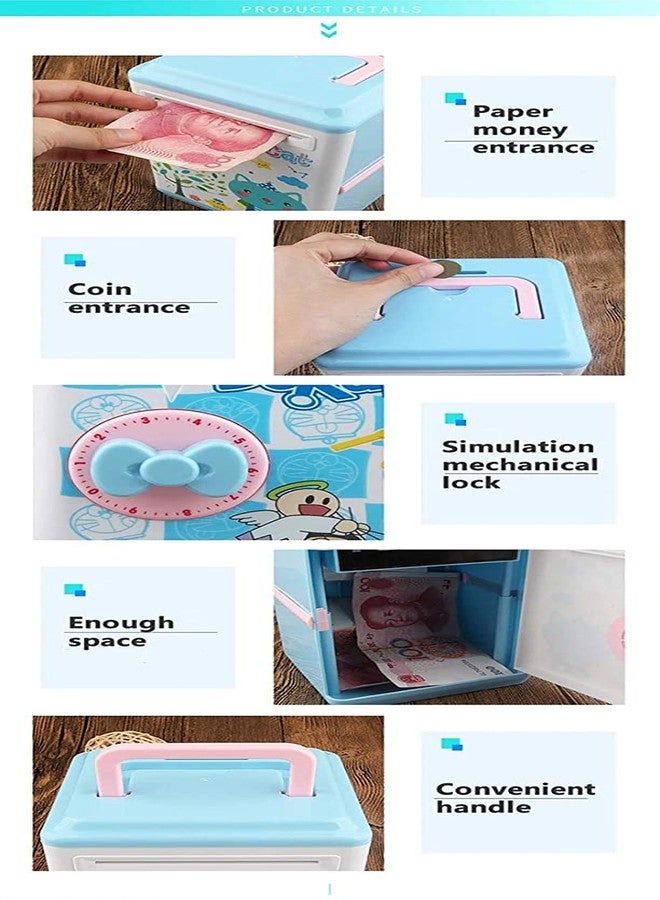 Magicwand® Cartoon Based Giraffe Money Safe Kids Piggy Savings Bank with Tijori Type Lock【2 Yrs & Up】【Pack of 1】【Multi-Colored】 - Image 5